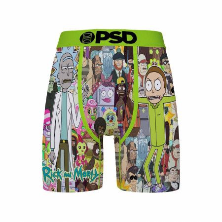 Rick and Morty Parasite Collage PSD Boxer Briefs